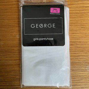 George White Pantyhose Girls Size 7-10 NEW